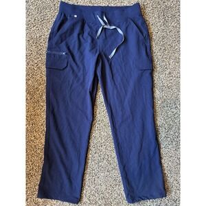 FIGS Technical Collection Men's Navy Blue Scrub Pants Size Large Cargo Pocket D2